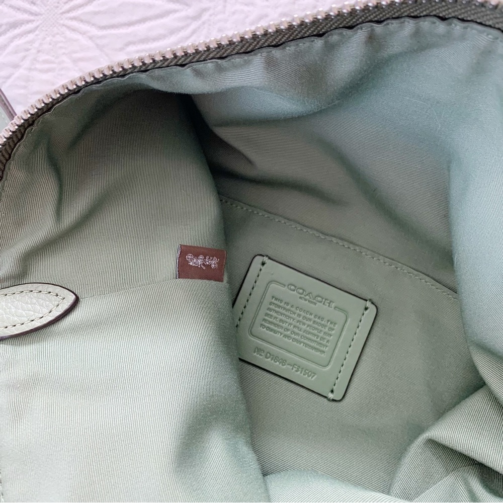 Coach Abby Leather Duffle‎ Tote Bag, Green - Picture 10 of 14